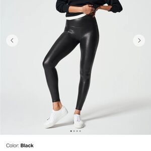 Sleek Black Shiny Leggings